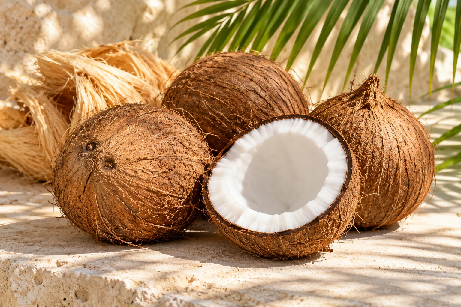 Fresh Coconuts editorial composition