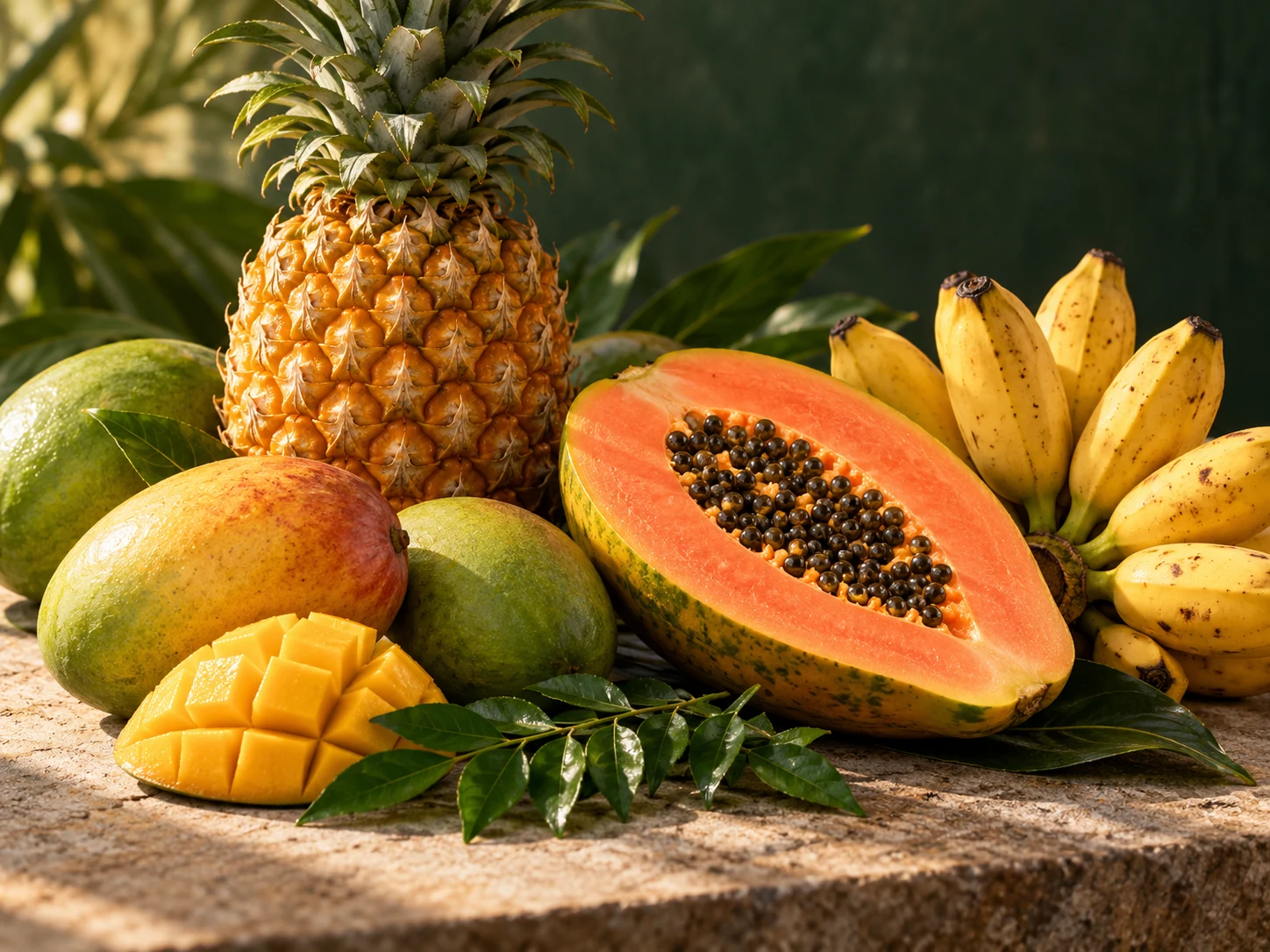 Fresh Fruits editorial composition